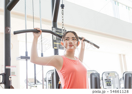 フィットネスジム　スポーツジム　ハイプーリー　ハイプリ　ラットプルダウン 54661128