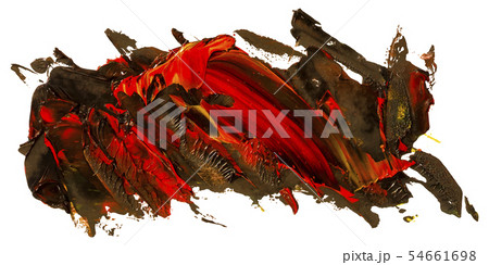 Dark red with black and splashes of yellow 54661698