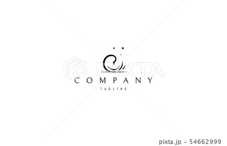 Vector logo on which the abstract image of a swan. 54662999