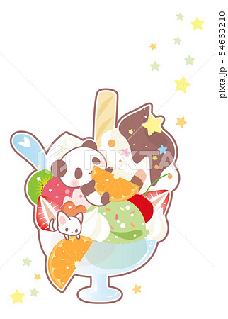 Illustration Of Summer Greeting Card Ice Stock Illustration