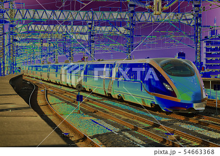 E7系新幹線イメージのイラスト素材