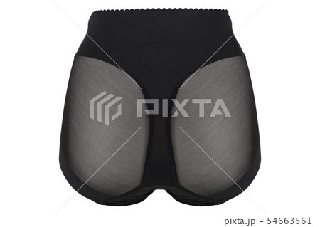 Beautiful female lacy black panties, isolated Beautiful female lacy black panties, isolated 54663561