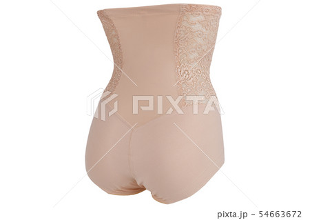 Lacy feminine corrective underwear beige color Lacy feminine corrective underwear beige color 54663672