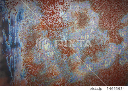 The red old painted metal 54663924