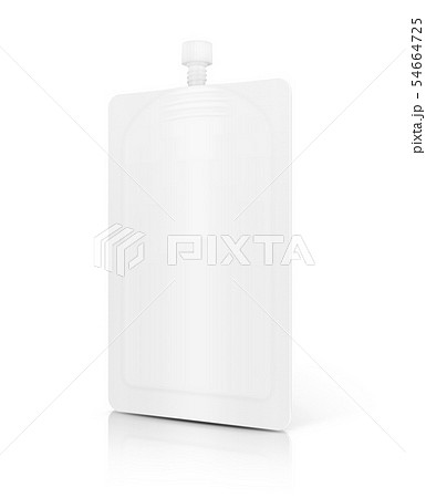 white cosmetic cream sachet for mock-up product 54664725