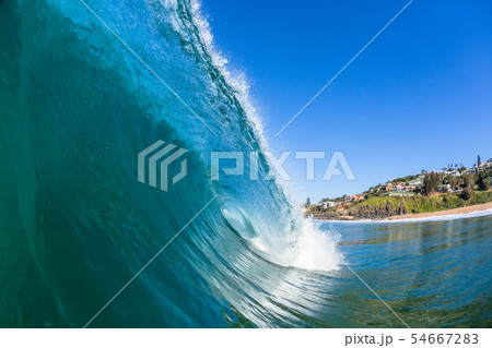 Ocean Wave Blue Water Swimming Ocean Wave Blue Water Swimming 54667283