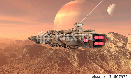 宇宙船のイラスト素材