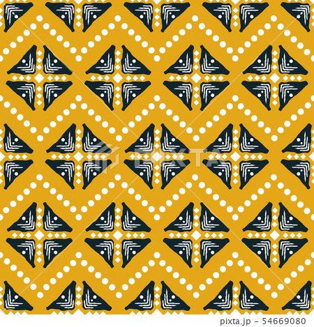 Tribal ethnic geometric shapes seamless vector pattern. 54669080