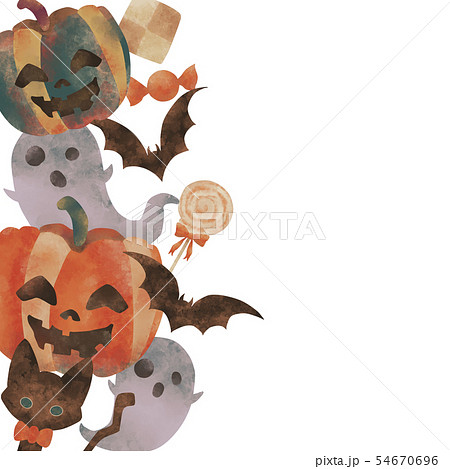 ハロウィン 水彩風 ハロウィン 水彩風 54670696