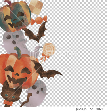 ハロウィン 水彩風 ハロウィン 水彩風 54670696