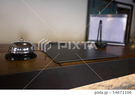 Service bell locating at reception. Silver call 54671106