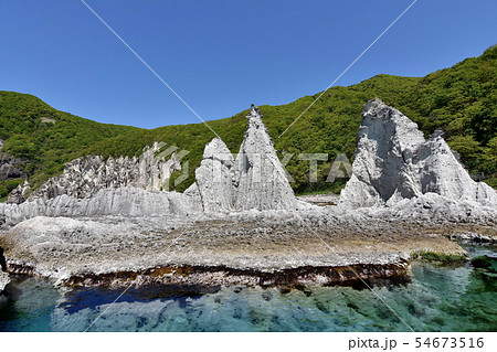 下北半島仏ヶ浦の奇岩 下北半島仏ヶ浦の奇岩 54673516