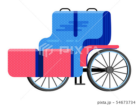 Carriage coach vector vintage transport with old wheels and antique transportation illustration set 54673734