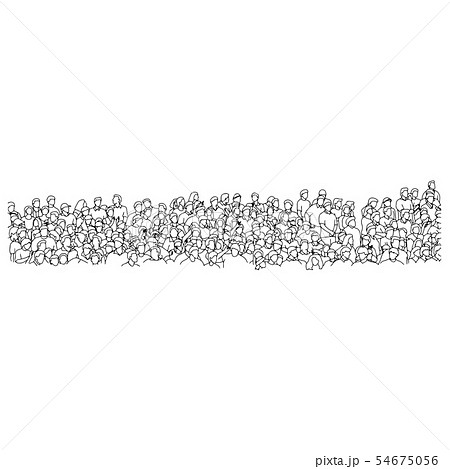 people on stadium vector illustration sketch 54675056
