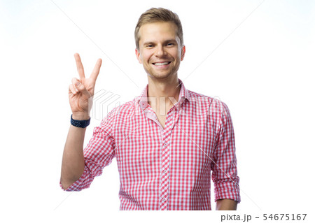 Closeup portrait of handsome man Closeup portrait of handsome man 54675167
