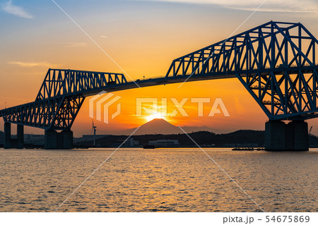 Diamond Fuji Tokyo Gate Bridge Diamond Fuji Tokyo Gate Bridge 54675869
