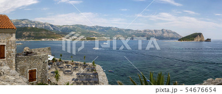 Panorama of the coast of Budva in Montenegro Panorama of the coast of Budva in Montenegro 54676654