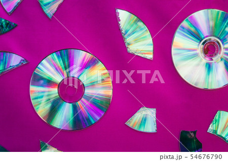 Vintage CD or DVD disk background. 54676790