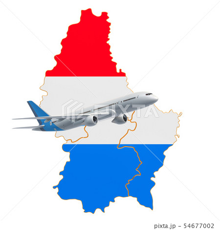 Flights to Luxembourg, travel concept 54677002