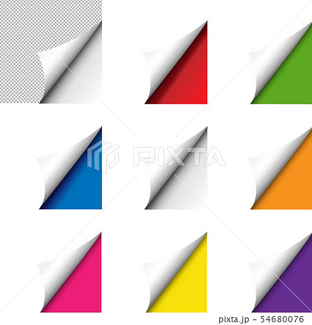Big Colorful Corner Set Isolated 54680076