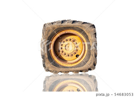 Old flat tire tires that separated from the Old flat tire tires that separated from the 54683053