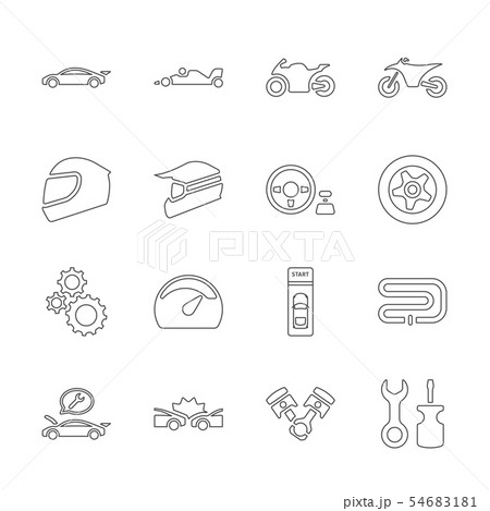 Line design icon set of esport concept 54683181