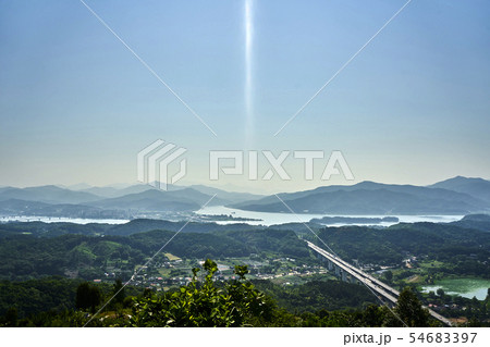 夏 風景 八堂ダム 54683397