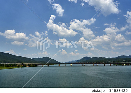 夏 風景 八堂ダム 54683426