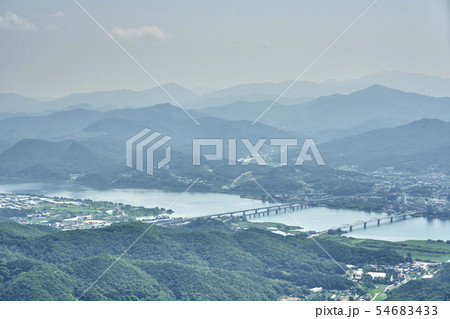 夏 風景 八堂ダム 54683433