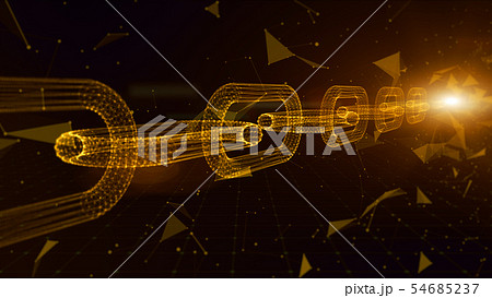 Depth of field, Network Chain Links Connections, Depth of field, Network Chain Links Connections, 54685237