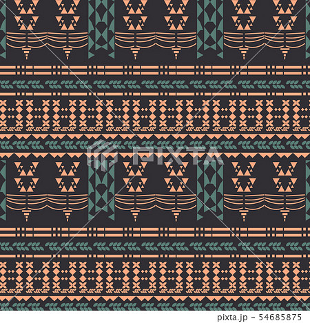 Vector ethnic abstract colorful dark background 54685875