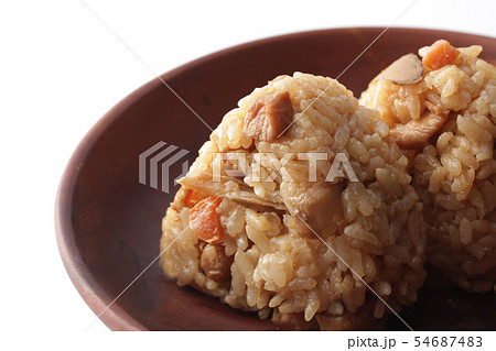 かしわ飯・とりめしのおにぎり 54687483