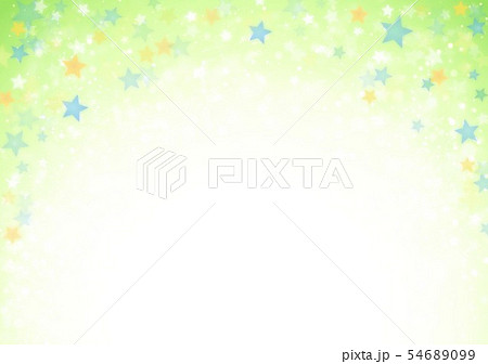 黄緑色星キラキライメージ 54689099