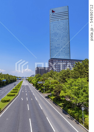 幕張新都心 海浜大通りの風景  54690712