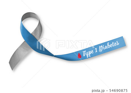 World diabetes day with grey blue red blood drop 54690875