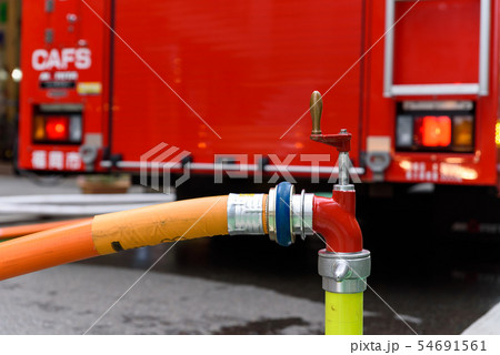 消火栓からの給水 消火栓からの給水 54691561