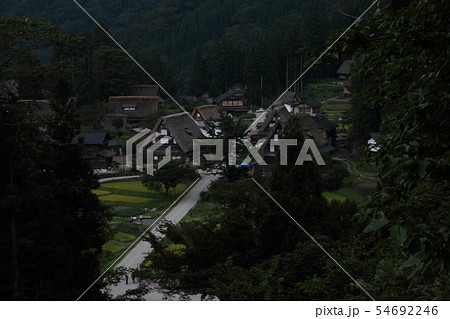初秋　実りの秋の五箇山(相倉) 54692246