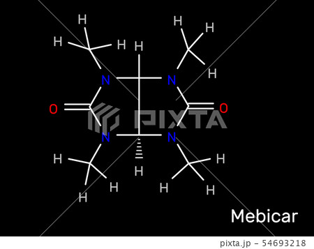 Mebicar anxiolytic drug structural formula. Vector Mebicar anxiolytic drug structural formula. Vector 54693218