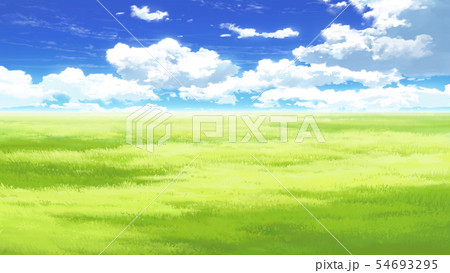 青空と雲と草原03_11 青空と雲と草原03_11 54693295