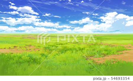 青空と雲と草原02_08 青空と雲と草原02_08 54693354