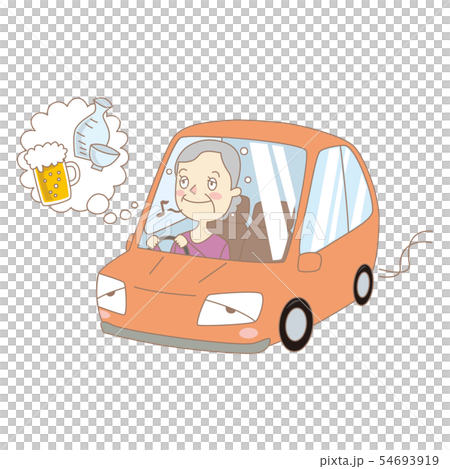 飲酒運転　イラスト 54693919