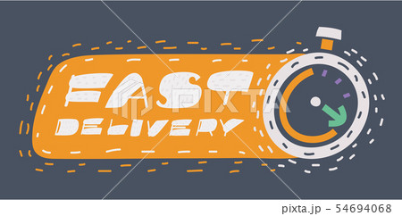 Fast shipping delivery icon Fast shipping delivery icon 54694068