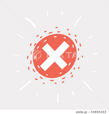 Cancel Icon On White Backgroundのイラスト素材