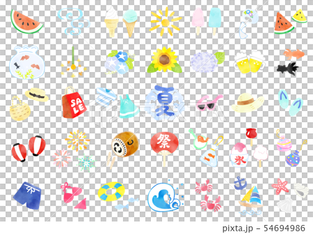 Summer icon 54694986
