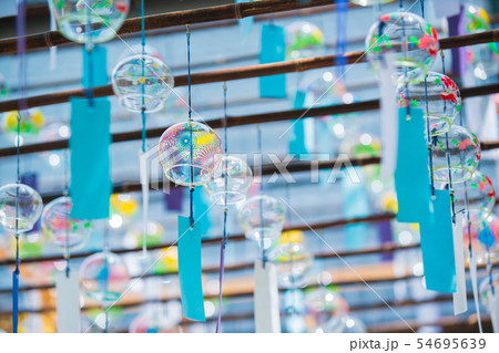 京都府綴喜郡宇治田原町の正寿院の風鈴祭りを撮影したもの 54695639