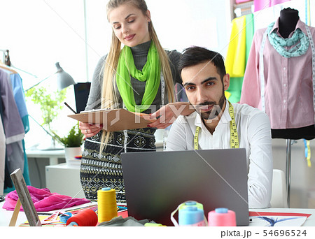 Sewing Dressmaking Concept Fashion Couturier Job Sewing Dressmaking Concept Fashion Couturier Job 54696524