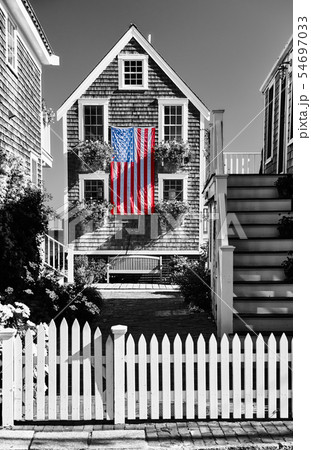 United States flag in Provincetown, Massachusetts 54697033