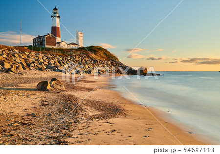 Montauk Lighthouse and beach 54697113