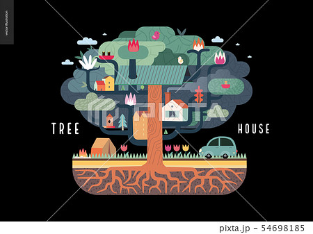 Tree house concept 54698185