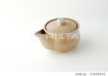 萩焼の煎茶の急須 54698920